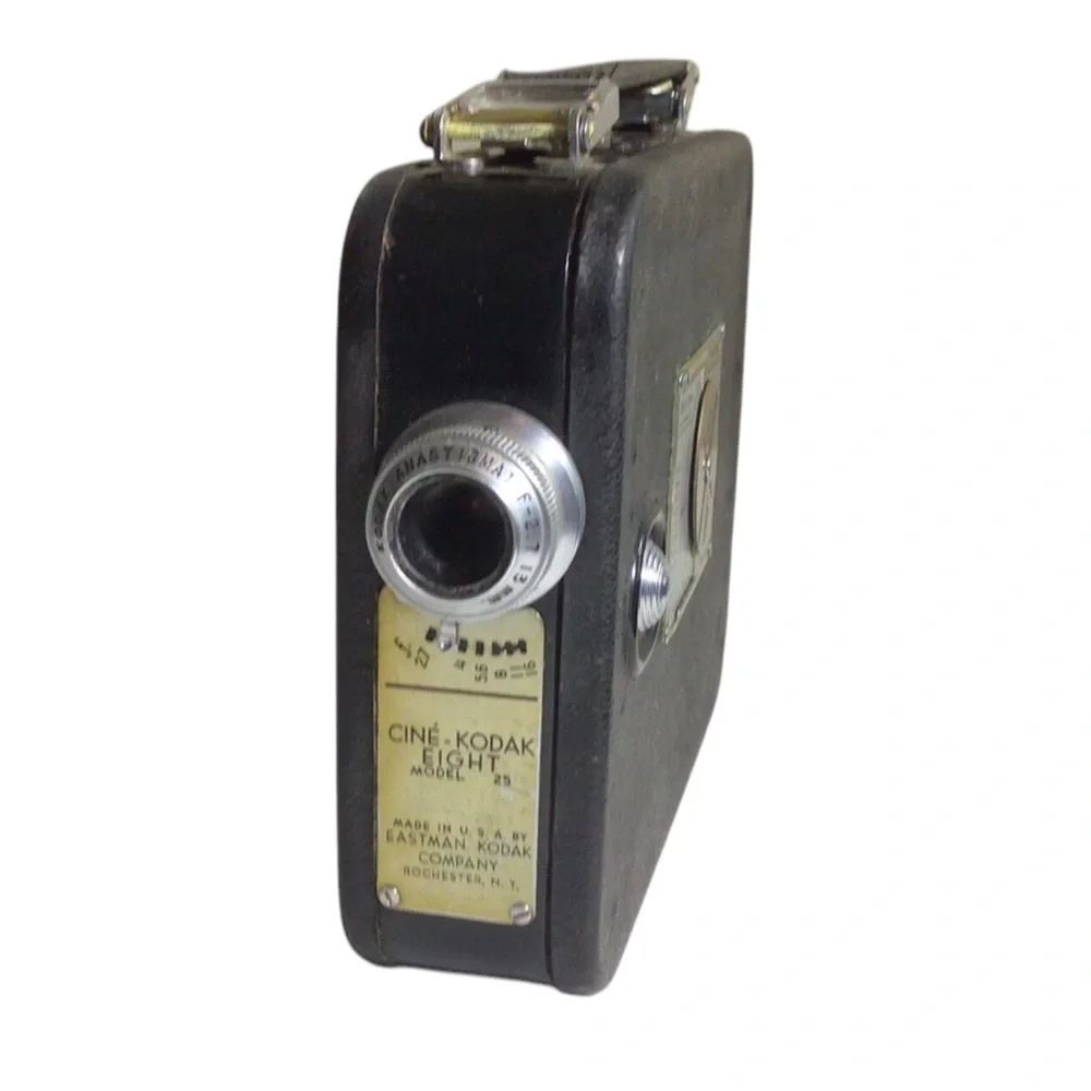 Vintage Kodak Cine-Kodak Eight Model 25 Movie Camera F/2.7 13mm Lens Untested